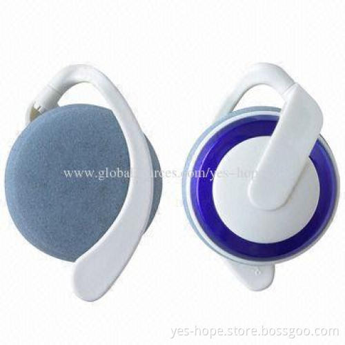 Lightweight Stereo Earhook Headphones with 5mW Rated Power